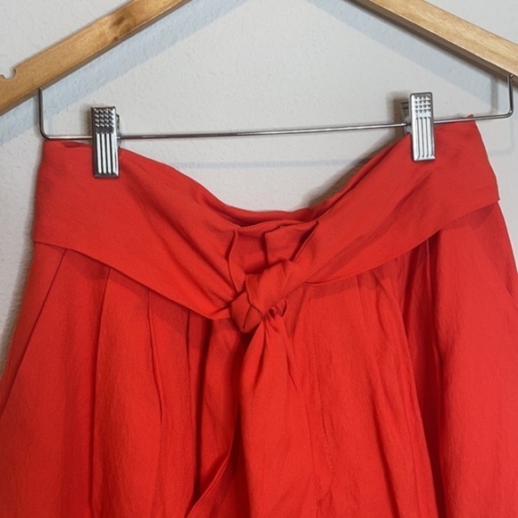 NWOT DO + BE Orange Tie Waist Shorts M - Picture 5 of 14
